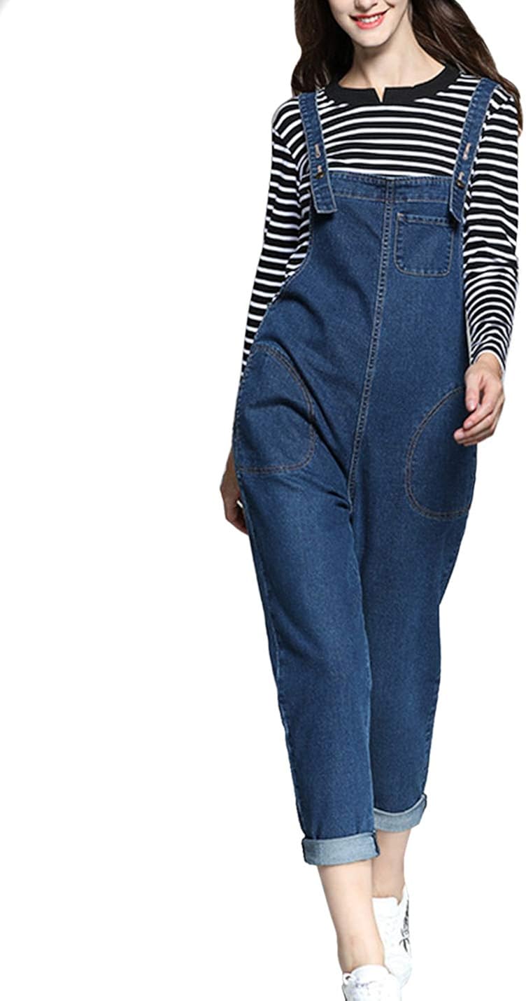 baggy jean overalls