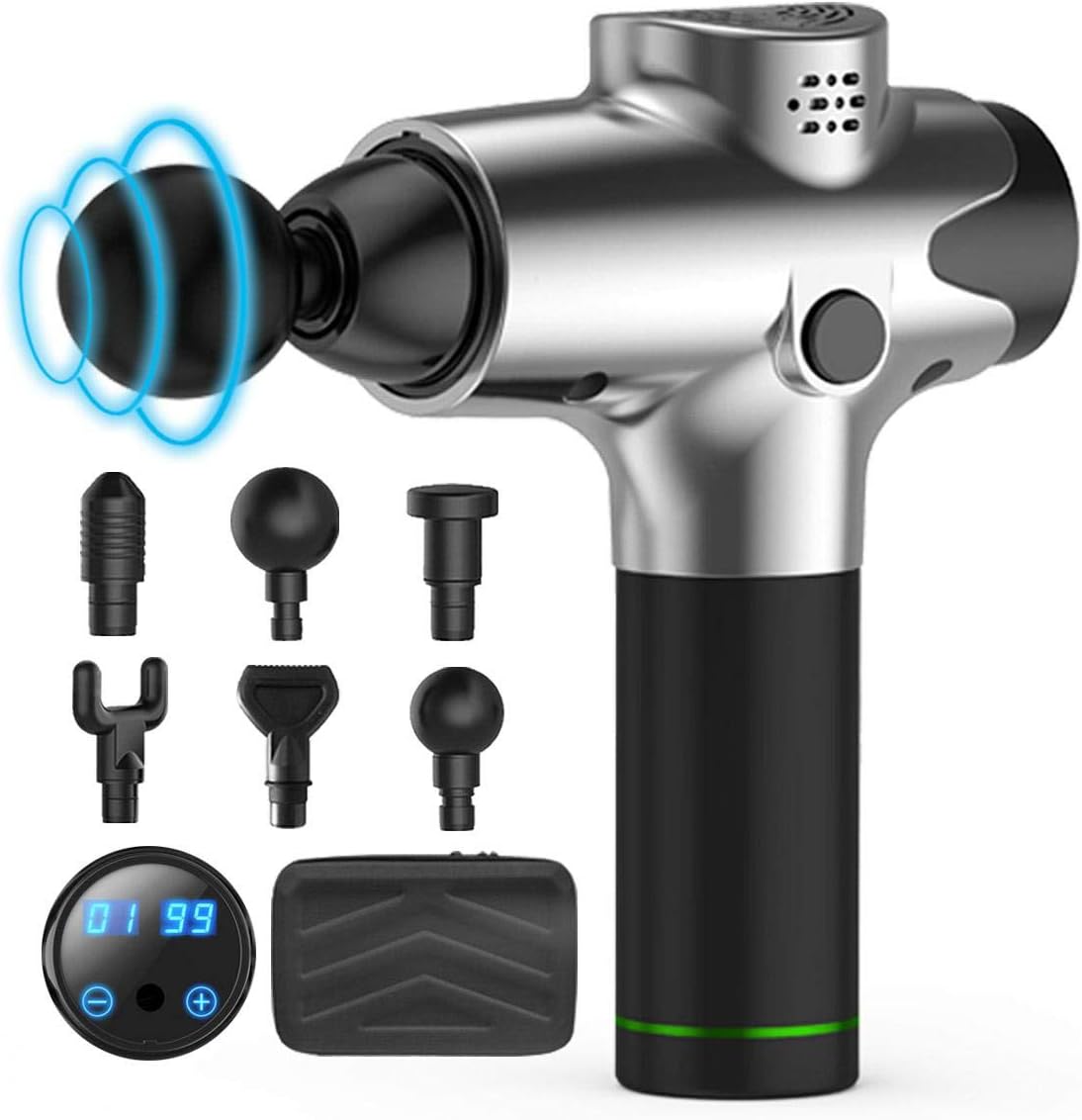 Amelar Muscle Massage Gun Handheld Deep Tissue Massager Professional Electric Muscle Massage Gun