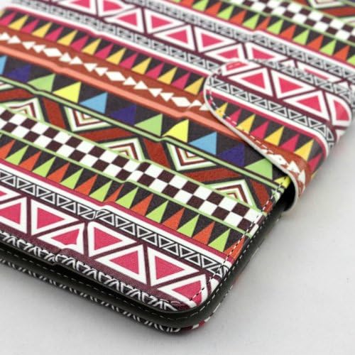 Universal Tablet Case Cover (8az) Only for 8 Inch Size Ultra Slim and Low Weight Pu Leather Folio Style Asus Memo Pad 8 Me180a-a1 (Aztec)