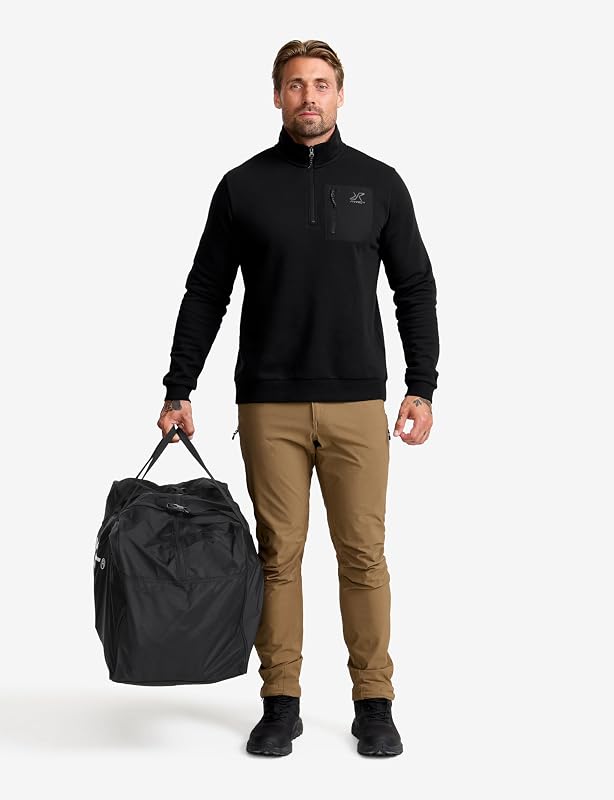 Flexi Bag, Bolsa de Equipo Duradera y práctica, Bolsa Multifuncional con Amplio Espacio de Almacenamiento y Alta Durabilidad, organización y los Viajes, Black, 90L
