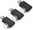(3 Pack) iVoler Micro USB to 8 Pin Lightning Adapter with keychain lanyard for iPhone 8 7 6S Plus iPad iPod, Compatible with Apple iOS Devices [Updated Version : Improved Connector Durability]–Black