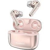 SoundMAGIC T80BT ANC True Wireless Earbuds with Hi-Res Audio,Hibrid Active Noise Cancelling, ENC Call Clarity, 20H Playtime, IPX5 Waterproof, Ultra-Comfy Fit for Sports/Work/Gaming (Pink)