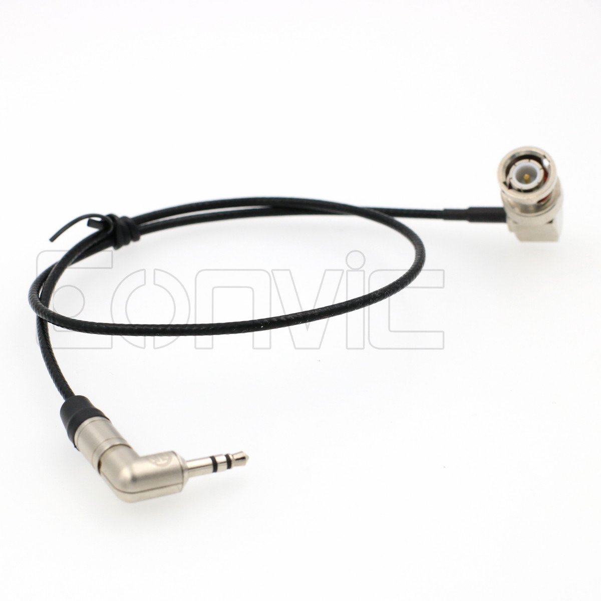 EONVIC 991997 Tentacle Sync 3.5mm TRS to BNC Timecode Cable for Canon EOS C300/500 Sony F55/ Amira/Zoom F8 Camera,Black - Image 3