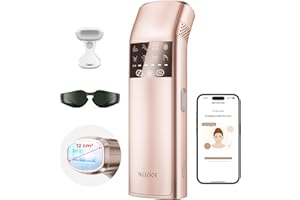 SALLOOT TRIPLE-Pulse IPL Laser Hair Removal, Comfort Sapphire 37°F Ice-Cooling Contact Hair Removal Device for Women and Men, Effective, Permanent Hair Removal at Home, Trinity iGlow 10 (Champagne Gold)