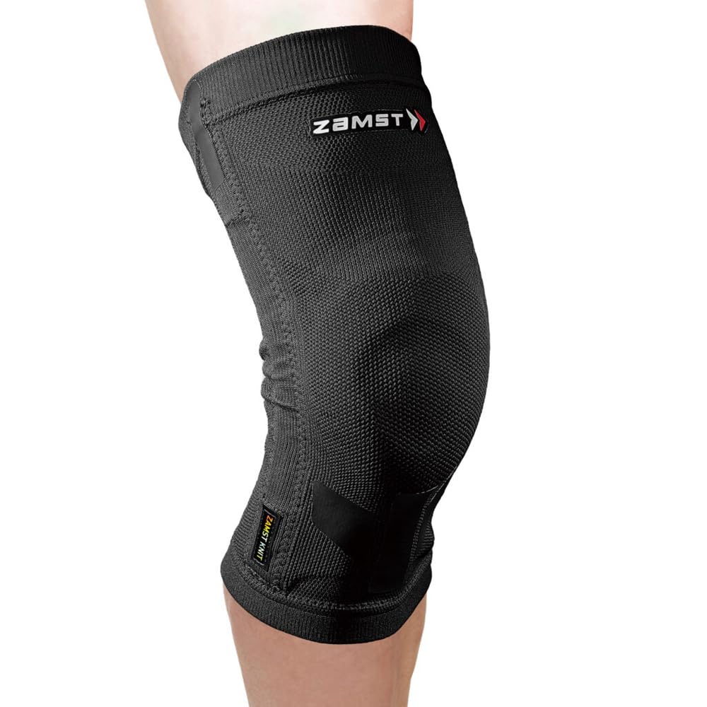 Zamst ZK-Motion Sports Knee Brace - Hybrid Knit Compression Knee Brace for Men and Women with Flexible Resin Stays for Knee Protection and Ligament Sprains of ACL, MCL, and LCL - X-Large