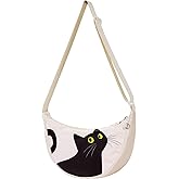 Gemfit Crescent Crossbody Bags for Women - Nylon Small Crescent Shoulder Bags for Women Teen Girl Cute for Travel