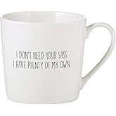 Santa Barbara Design Studio SIPS Drinkware Coffee Cup/Mug, 14-Ounce, Sass