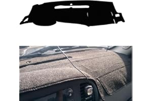 KEDAKEJI Dashboard Cover Mat Pad Custom Compatible with 2007-2013 Chevy Silverado GMC Sierra with Two Glove Boxes Dash Cover Mat Black Premium Carpet, Black