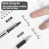 APOGO Rollerball Pens 16 Pack 0.5mm Black Gel Quick Drying Smooth Writing view 3