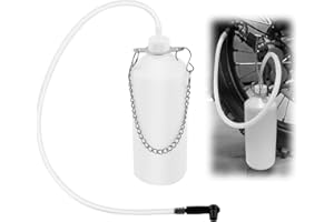 Car Brake Bleeder Kit,Brake Bleeding Kit Include 1L Brakes Bleeder Bottle & 23.6" Hose & Steel Chain,Easy One-Man Brakes Flui