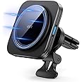 ESR HaloLock Magnetic Wireless Car Charger, Fast Charging, Compatible with MagSafe Car Charger, Air Vent Mount Compatible wit