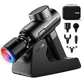 RENPHO Massage Gun with Heat and Cold, Portable Percussion Muscle Deep Tissue Massager with Charging Stand, Active+ Thermacool Deluxe