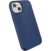Speck Presidio2 Grip Case for Apple iPhone 13 -Polycarbonate, Shock-Absorbent, Coastal Blue and Black