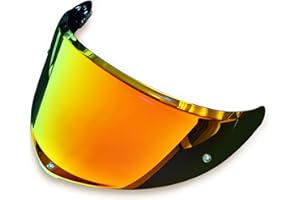 StableNeino Motorcycle Helmet Visor Compatible with AGV K6/K6S (Golden red)