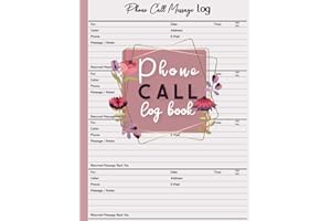 Phone Call Log Book: Business Call Log Notebook with 500 Log Call Space