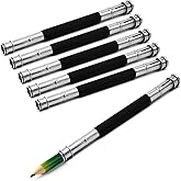 MOFIT Pencil Extenders 6PCS Adjustable Pencil Lengthener Tool Coupling Device for School,Office,Sketch,Art,Writing