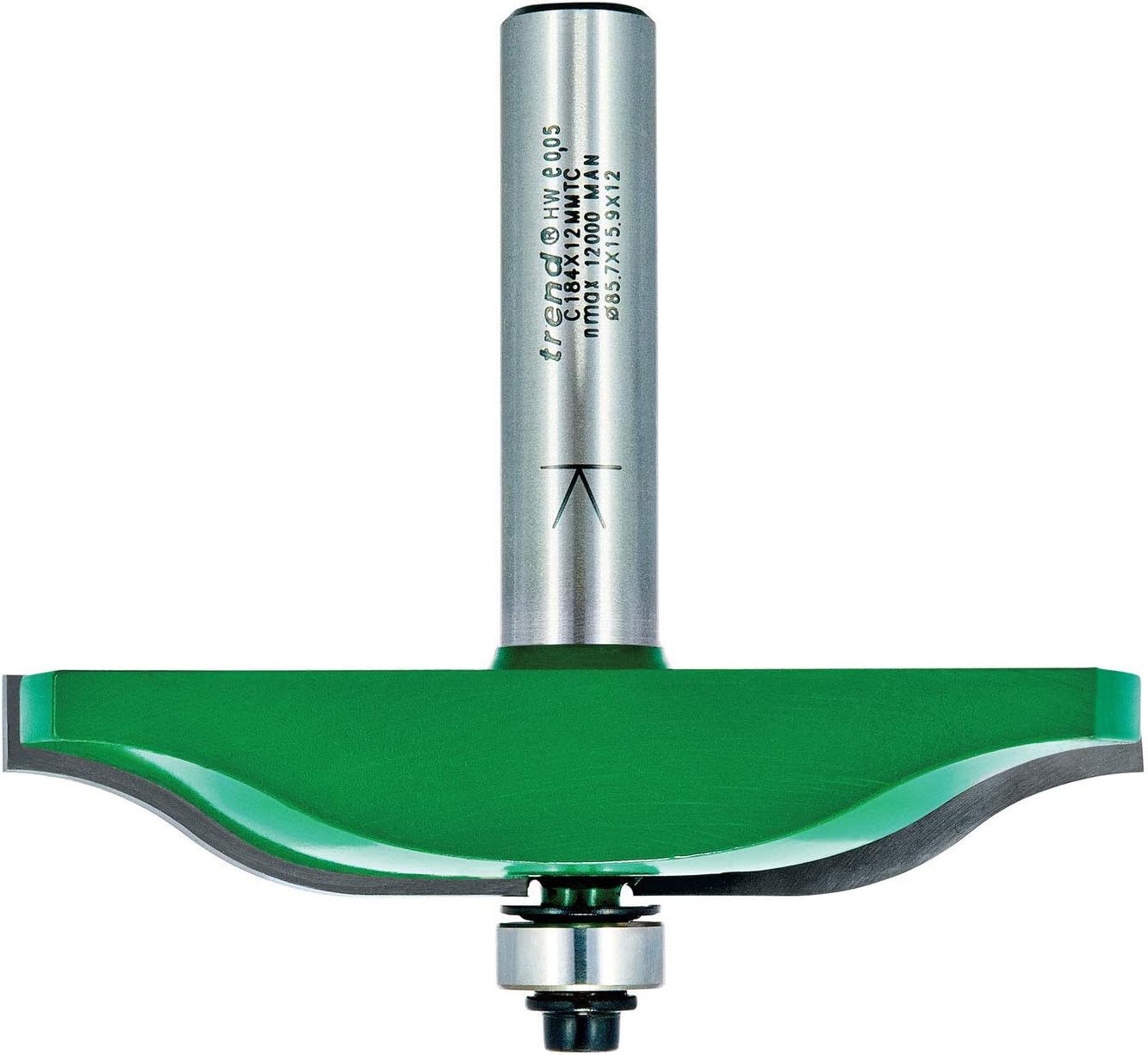 Trend CraftPro Panel Raiser Router Cutter, 1/2 Inch Shank, 22mm Radius and 86mm Cut Diameter, Tungsten Carbide Tipped, C184X1/2TC - Image 5