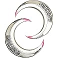2 PCS Set Moon Crescent Knight Darts for Costume, Cosplay, Halloween, and Collection. 1:1 Props Replica Silver