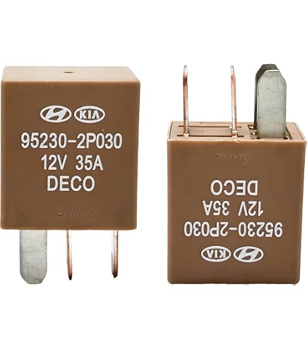 Lot De 2 Relais Automobiles 95224-29850 12V 20A 4 Broches - Relais Électromécanique Universel Pour Voiture Et Électronique