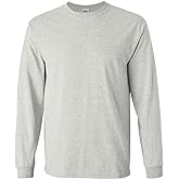 Gildan Men's Ultra Cotton Long Sleeve T-Shirt, Green, XL