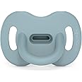 Color Essence SX PRO Silicone Baby Pacifier 1Pk, Made with 100% Soft Silicone, Baby Essentials Perfect for Breastfeeding Babies, Designed in Spain, 0-6 Mths, Immensity Blue