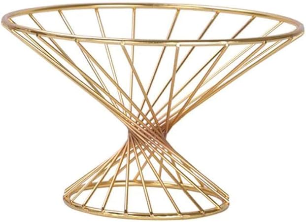 NanXi Obstschale, Metallschüssel große Kapazitäts-Gold-Küche-Speicher