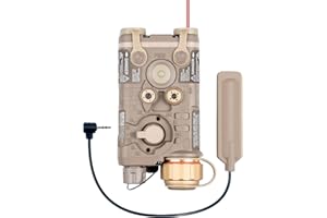 FMATAL GEAR PEQ NGAL Mini Version IR Laser + Red Laser + White LED Flashing Sight for Airsoft AEG GBB CQB Laser Output Within 5mW