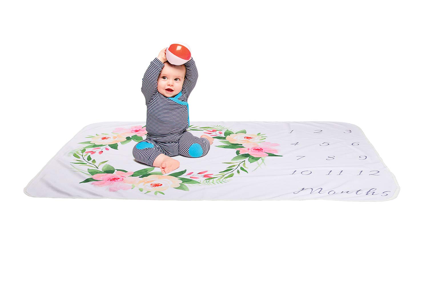 XNX Baby Milestone Blanket Newborn Photography Props Boy, Premium Fleece - New Mom Baby Shower Gifts shower gift