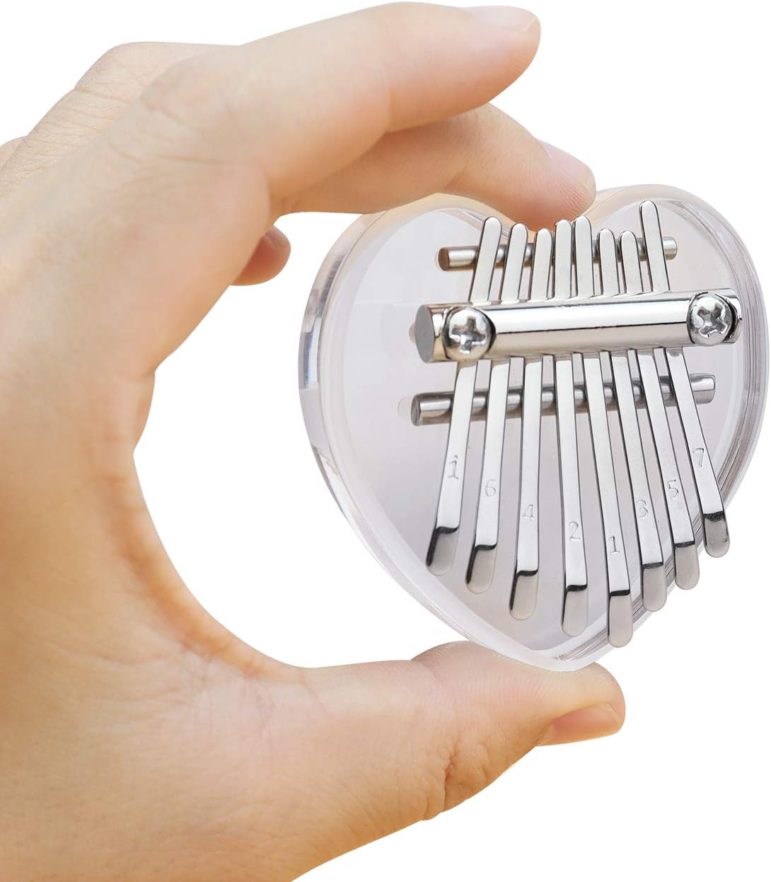 Alnicov 8 Keys Mini Crystal Kalimba,Thumb Piano Best Gift for Beginners in Birthday Christmas and Other Occasions
