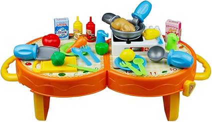 Cocina Juguete, Juegos de Rol Cocinar Playset con Sonido de la Luz para