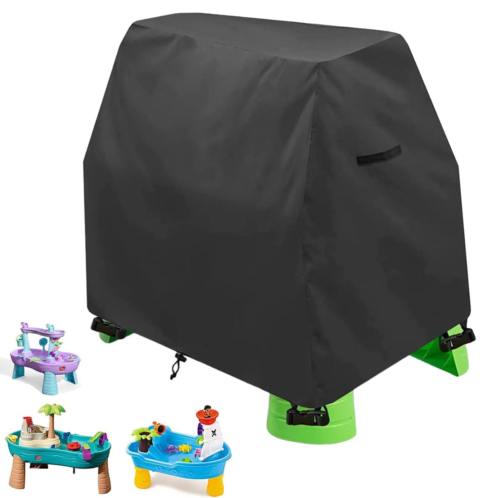 Waterproof Dustproof Black Sand and Water Table Cover for Outdoor Play (Toddlers' Toys)