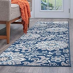 Piper Navy 2x10 Hallway Runner Rug - Area Rugs for