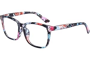 Onrtry Non Prescription Glasses for Men Women Square Clear Lens Eyeglasses