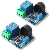 HiLetgo 2pcs 5A AC Current Sensor Current Detection Sensor Relay 12V AC Current Relay Module AC Sensor AC Current Relay Switch with Over Current Protection