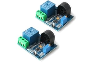HiLetgo 2pcs 5A AC Current Sensor Current Detection Sensor Relay 12V AC Current Relay Module AC Sensor AC Current Relay Switch with Over Current Protection