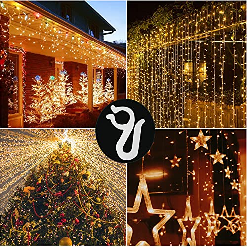 200 Pack Christmas Light Clips Mini Light Clips for Gutters Outdoor