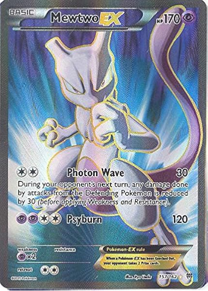 Amazon Com Pokemon Mewtwo Ex 157 162 Xy Breakthrough Holo Toys Games