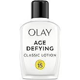 Face Moisturizer by Olay, Age Defying Classic Daily Renewal Lotion, With Sunscreen, Classic,4 oz