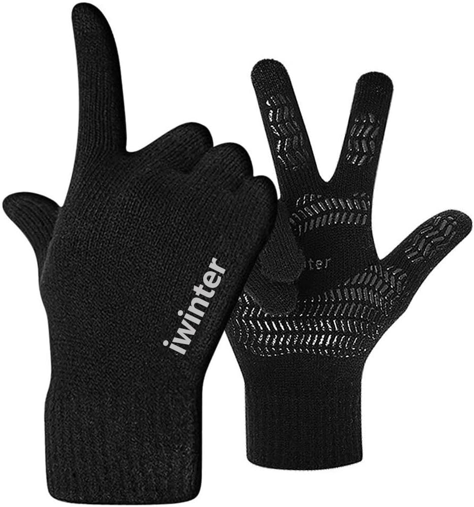 Winter Touchscreen Gloves, Windproof Thermal Thick Gloves, Skiing Running Cycling Driving Photography Outdoors Gloves for Men Women - Anti-slip Grip - Elastic Cuff - Stretchy Material