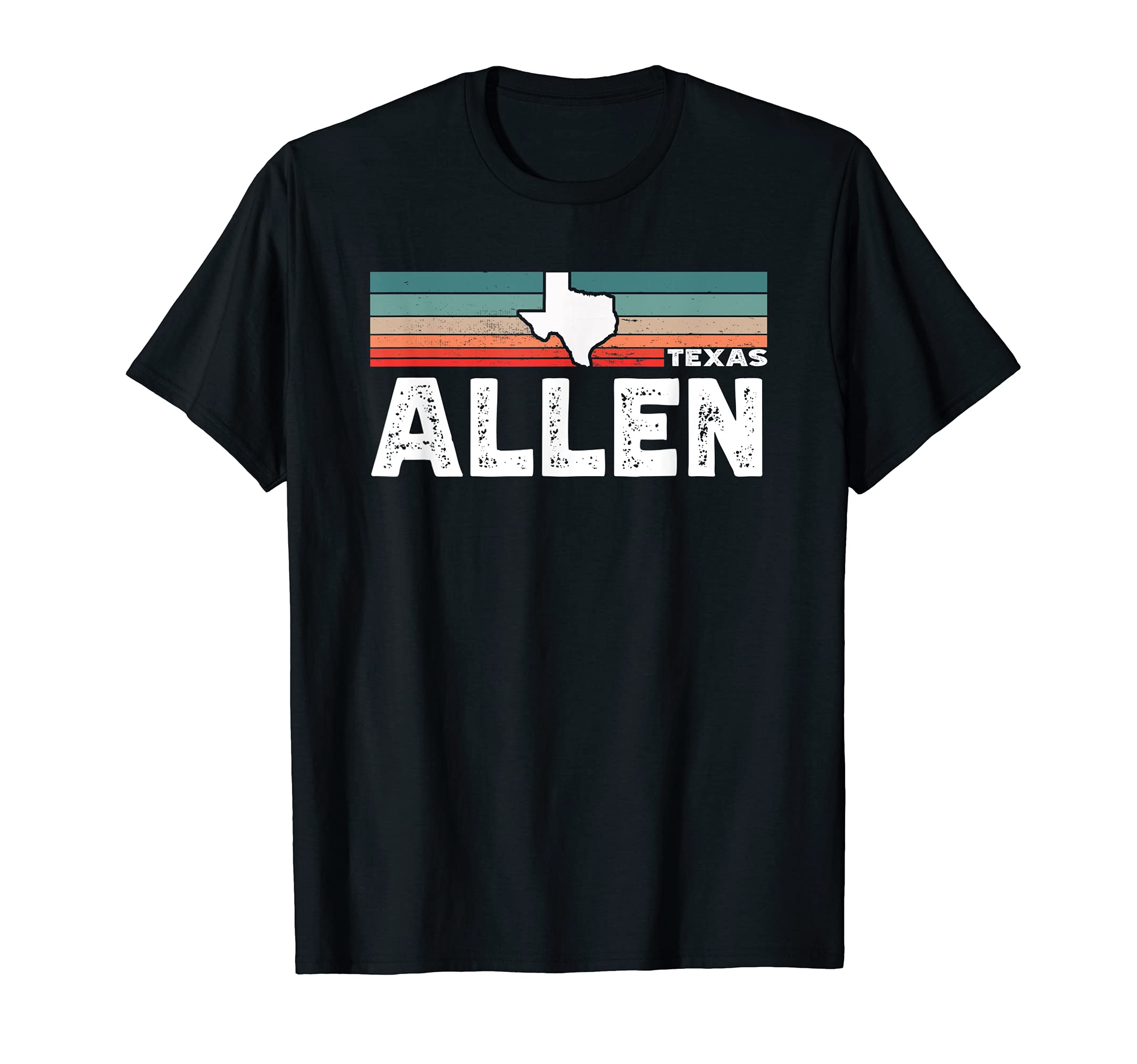 Vintage Retro Allen TX Tourist Native Texas State T-Shirt