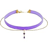 MOMOCAT Black Velvet Red Pendant Choker Necklace for Women Gothic Lace Chokers Necklace Witch Bride Vampire Accessories Aesthetic kawaii Jewelry for Women Teen Girls