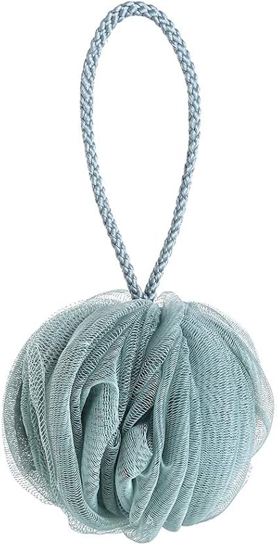 Omenluck Braided Mesh Bath Shower Sponge Ball Loofah 12cm Green Adult