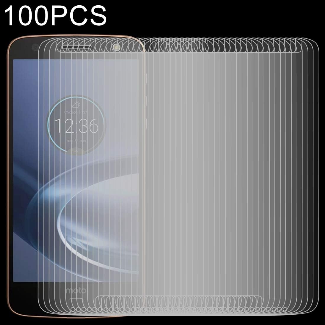 YIHUI Tempered explosion-proof glass Flim 100 PCS 0.26mm 9H 2.5D Tempered Glass Film for Motorola Moto Z Force Screen Protector