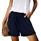 Angerella Women Casual Shorts Drawstring Comfy Elastic Waist Shorts Summer Pull On Short Pants with Pockets