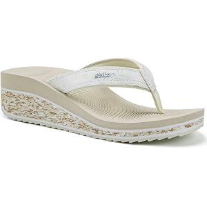 KuaiLu Womens Platform Flip Flops Arch Support Yoga Mat Boho Dressy Sandal | Comfortable Orthopedic Cushion Wedge Sandles，Tre