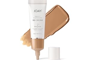 JOAH Beauty Perfect Complexion BB Cream with Hyaluronic Acid and Niaciminade,Korean Makeup with Medium Buildable Coverage,Evens Skin Tone Lightweight Semi Matte Finish Medium with Neutral Undertones