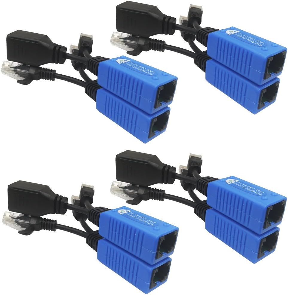 AimHD 4 Pair RJ45 Cable Combiner/Splitter Sharing Kit, 2in1