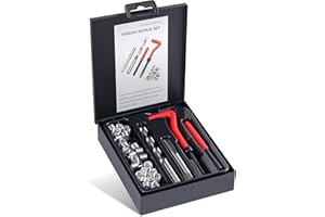 Rudolsean Thread Repair Kit M12x1.75mm Helicoil Restoring Thread Repair Tools Wire Insert Kit for Helicoil Type Internal Screw Holes Repairing