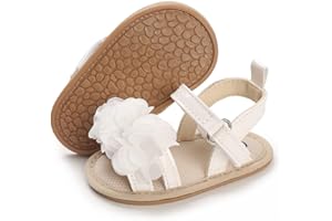 E-FAK Infant Baby Girls Sandals Summer Crib PU Leather Bowknot Soft Anti-Slip Rubber Sole Toddler First Walkers Shoes