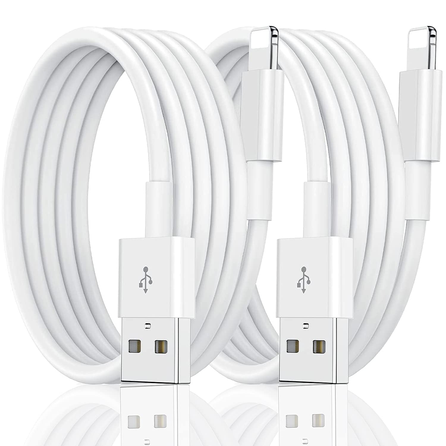 iPhone Charger, [Apple MFi Certified] 2Pack 3.3FT USB to Lightning Cable Power Fast Charging Data Sync Transfer Cord Compatible with iPhone 12/11 Pro/11/XS MAX/XR/8/7/6s/6/5S/SE iPad/Air and More